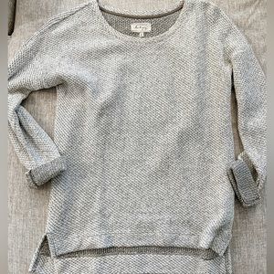 Womens Lou & Grey Long Sleeve Gray Sweater